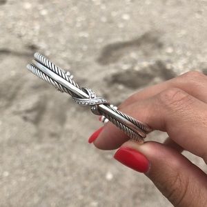 David yurman diamond crossover bracelet